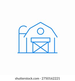 rural barn icon sign vector