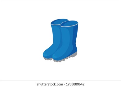 Rural Boots Shoes Vector Icon