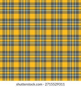 Vector textil de cuadros rurales, ilustración de tela de tartán sin costuras. Patrón de fondo de textura a cuadros diagonales en gris y paleta de colores grises tenues.