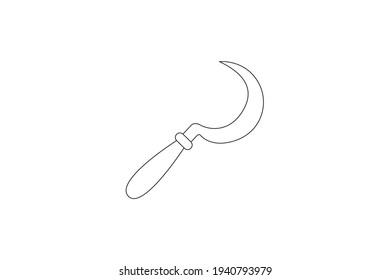 Grassickerkranz (Outline Flat Icon)