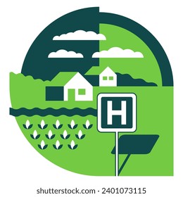 Rural Healthcare initiative concept - development of community-based services and systems that coordinates of federal, state, and other efforts focused on access to health care for rural communities