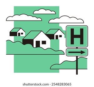 Rural Healthcare initiative concept - development of community-based services and systems that coordinates of federal, state, and other efforts focused on access to health care for rural communities