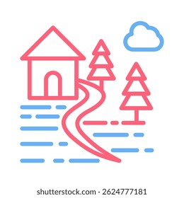 Elemento de icono rural para el diseño