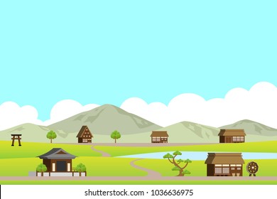 Rural landscape in Asia