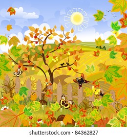 Rural landscape autumn