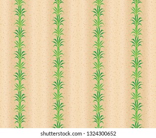 Rural landscape pattern illustration of monoculture in new large plantation