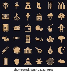 Rural life icons set. Simple set of 36 rural life vector icons for web for any design