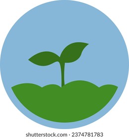 Rural life seeds, illustration or icon, vector on white background.