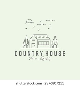 rural line art minimalist illustration design icon creative building