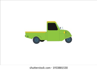 Rural Pick Up Car Vector Icon