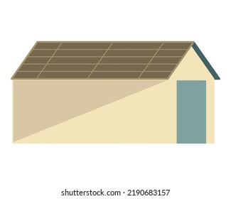 rural ranch building isolated icon