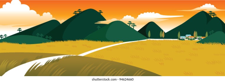 里山 のイラスト素材 画像 ベクター画像 Shutterstock