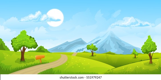 Rural summer landscape