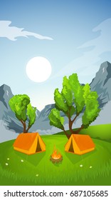 Rural summer landscape