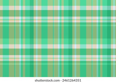 Textura rural a prueba de textil, patrón de Vector sin costuras delgado. Tejido de mosaico a cuadros de fondo de tartán en colores menta y naranja.