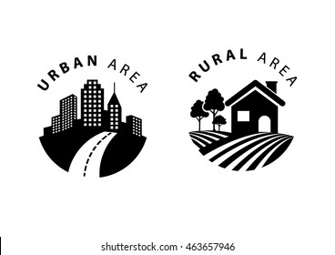 Rural And Urban Flat Icon