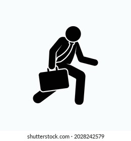 Icono de hora rápida. Símbolo de prisa - Vector
