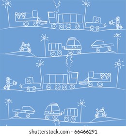 Rush Hour (Kid's Drawing)