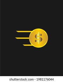 rush money icon vector design for finance, economy, business, etc