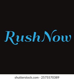 rush now for T-shirt and other use on  black background.