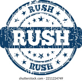 RUSH Time Running Deadline Clipart (Editable file) - Vector Illustration
