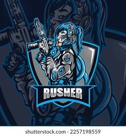 	
Rusher Army Gaming Logo Team