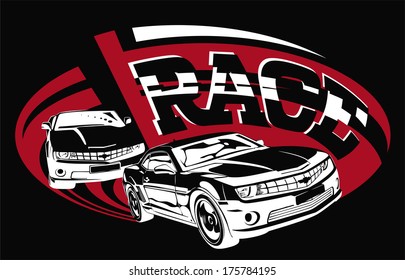 rushing cars