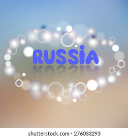 russia. abstract blurred background. banner design. vector