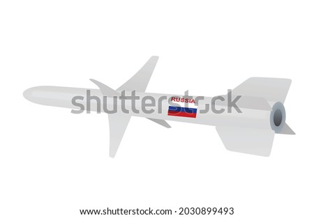 Russia army missile. vector illustration