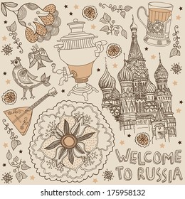 Russia. background welcome to Russia