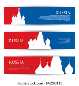 Russia banners - vector illustration