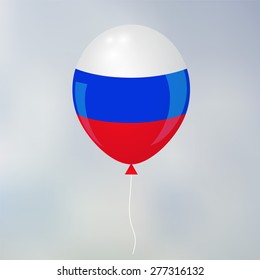 russia. blurred background .  balloon. vector illustration