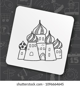 russia castle doodle