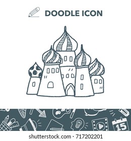 russia castle doodle