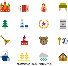 RUSSIA colored icons
