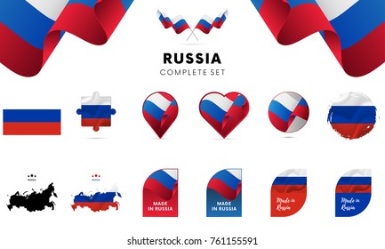 Russia complete set. Vector illustration.