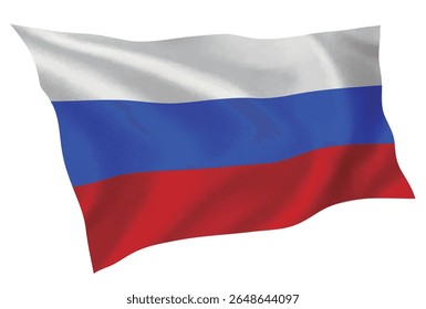 Russia country flag silk icon
