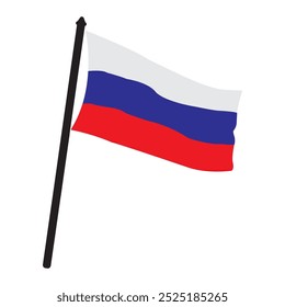 Russia country flag vector illustration symbol design