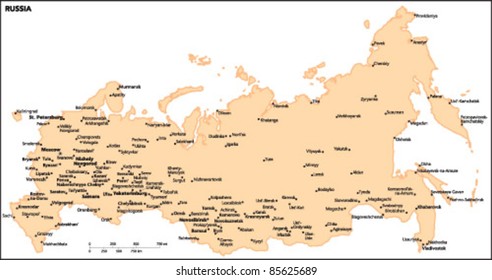 Russia Country Map