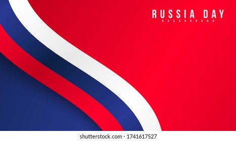 Russia day background illustration vector. National day of Russia illustration