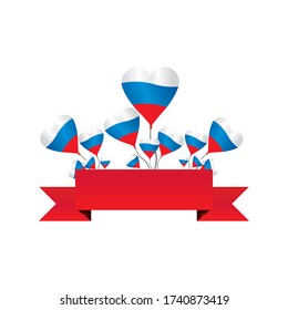 russia day element Vector design template
