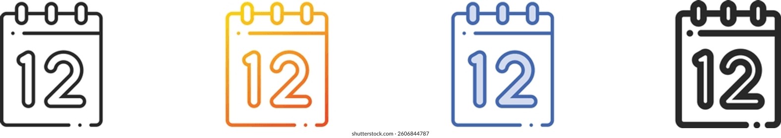 russia day icon.Thin Linear, Gradient, Blue Stroke and bold Style Design Isolated On White Background