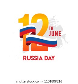 Russia Day Vector Template Design Illustration