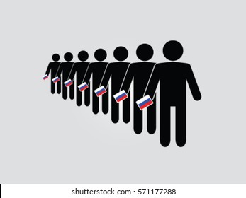 Russia Election Voters Queue