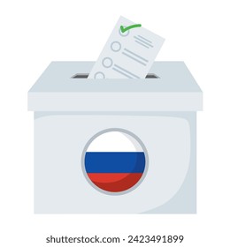 russia elections day illustration design