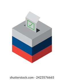 russia elections day illustration design