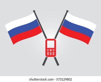 Russia Emblem Cellphone