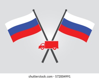 Russia Emblem Truck