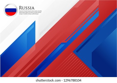 Russia Europe country flag background  beautiful vector illustration template cover modern, futuristic, elegant and symbolic. suitable for banner, card, cover, business, corporate, economic world