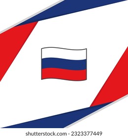 Russland Flagge Abstrakte Hintergrunddesign-Vorlage. Russland Unabhängigkeitstag Banner Social Media Post. Russland